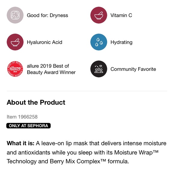 Never used! Lip sleeping Mask! Super popular - Picture 4 of 4